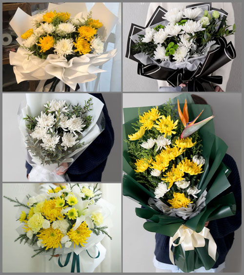 山东青岛平度市明村镇大驾埠村白事花束代送